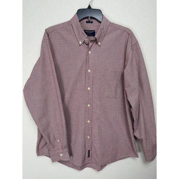 American Eagle Outfitters Men’s Shirt XXL Plaid Chambray Long Sleeve Button - Picture 1 of 11